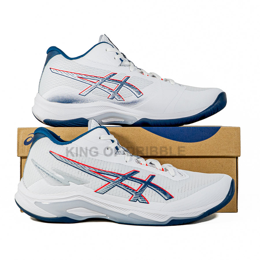 KING OF DRIBBLE Sepatu Volley Asics Netburner Ballistic FF MT 4 1053A071-101 Original