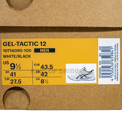 Sepatu Volley Asics Gel-Tactic 12 1071A090-100 Original BNIB