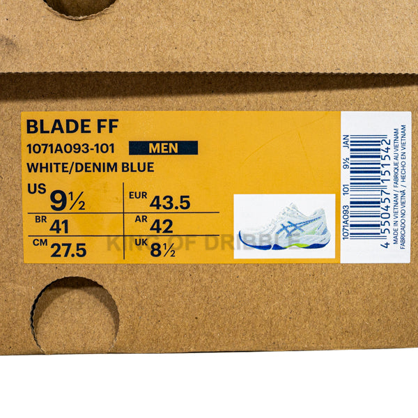Sepatu Badminton/Bulu Tangkis Asics Blade FF 1071A093-101 Original BNIB