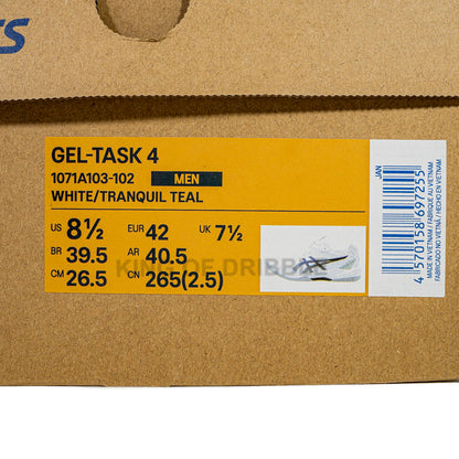 KING OF DRIBBLE Sepatu Volley Asics Gel-Task 4 1071A103-102 Original