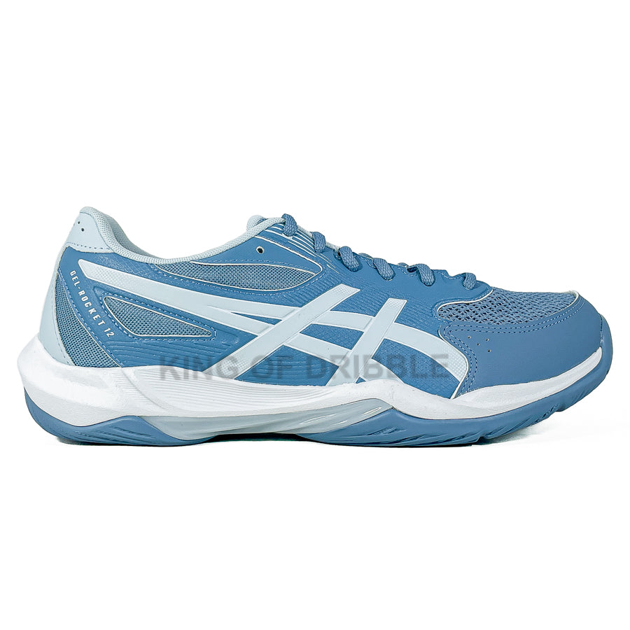 KING OF DRIBBLE Sepatu Voli Asics Gel-Rocket 12 Wide 1071A115-401 Original