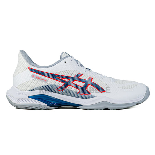 KING OF DRIBBLE Sepatu Badminton/Bulu Tangkis Asics Blade FF 2 1071A117-100 Original