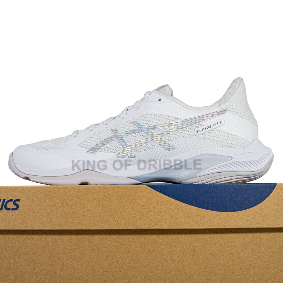 KING OF DRIBBLE Sepatu Badminton/Bulu Tangkis Asics Blade FF 2 1073A089-100 Original