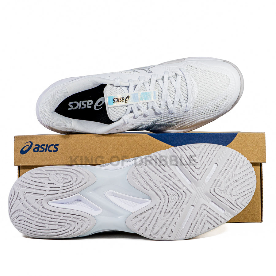 KING OF DRIBBLE Sepatu Badminton/Bulu Tangkis Asics Blade FF 2 1073A089-100 Original