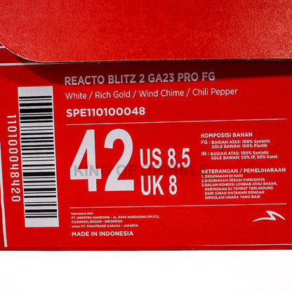 Sepatu Bola Specs Reacto Blitz 2 Pro GA23 FG 110100048 Original BNIB
