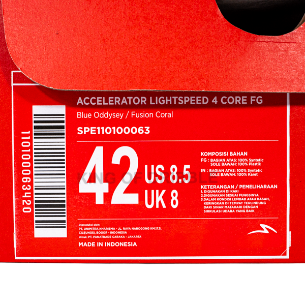 Sepatu Bola Specs Acc Lightspeed 4 Core FG 110100063 Original BNIB