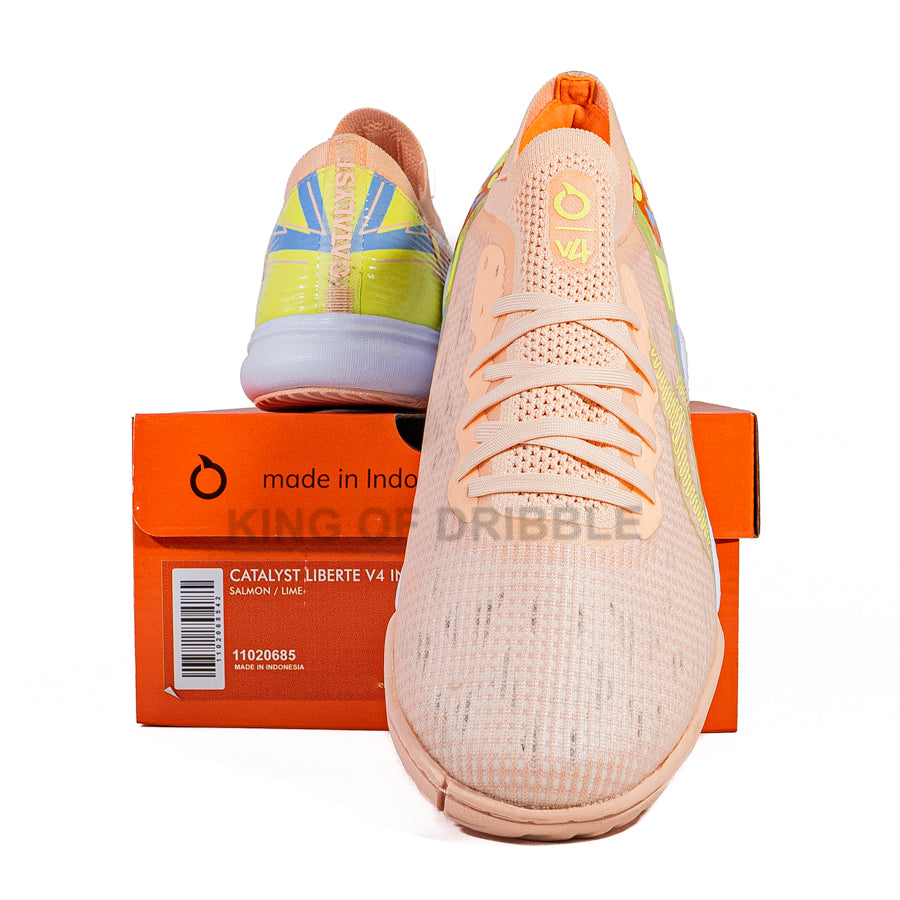 KING OF DRIBBLE Sepatu Futsal Ortuseight Catalyst Liberte V4 IN 11020685 Original