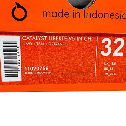 KING OF DRIBBLE Sepatu Futsal Anak Ortuseight Catalyst Liberte V5 IN CH 11020756 Original