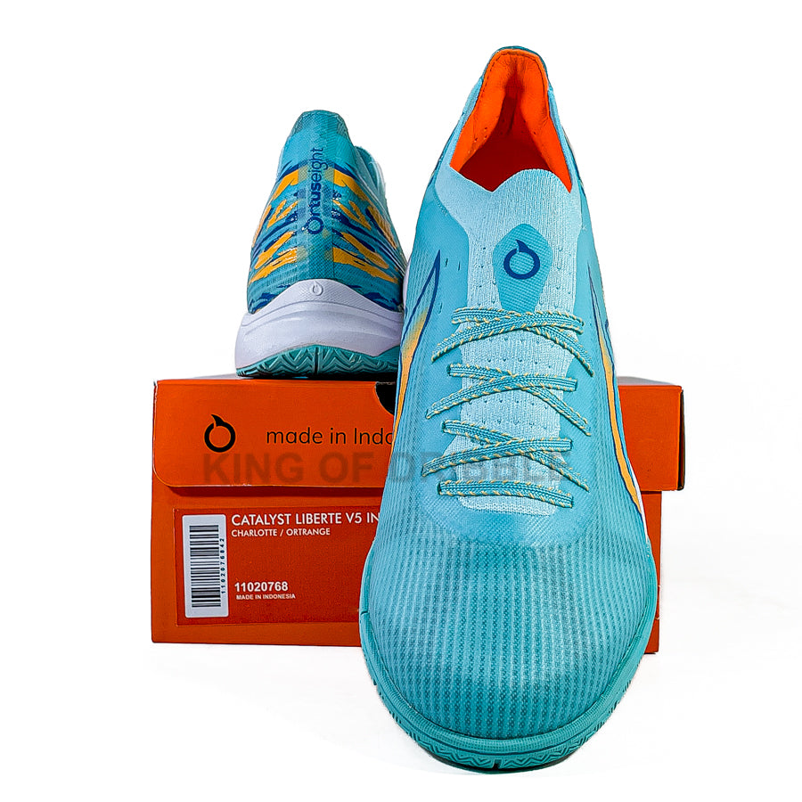 KING OF DRIBBLE Sepatu Futsal Ortuseight Catalyst Liberte V5 IN 11020768 Original