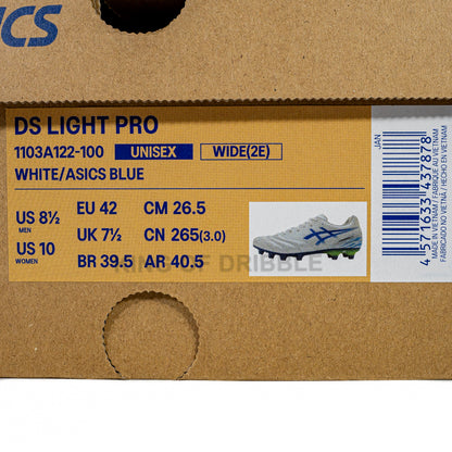 KING OF DRIBBLE Sepatu Bola Asics Ds Light Pro Wide 1103A122-100 Original