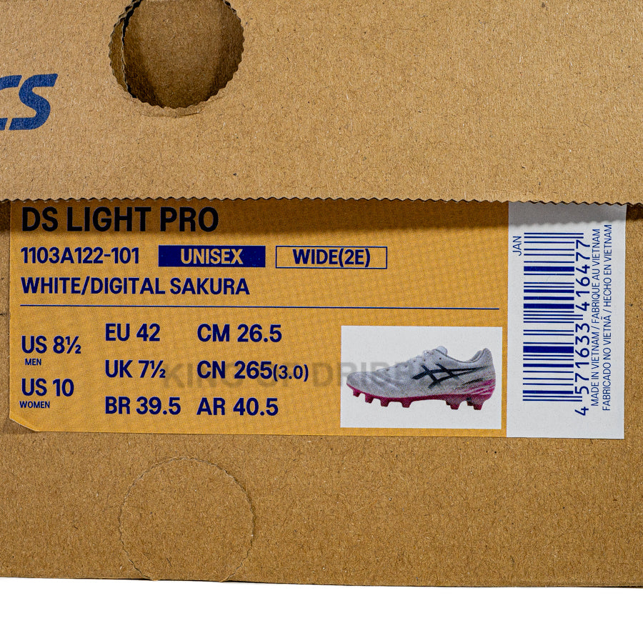 KING OF DRIBBLE Sepatu Bola Asics Ds Light Pro Wide 1103A122-101 Original