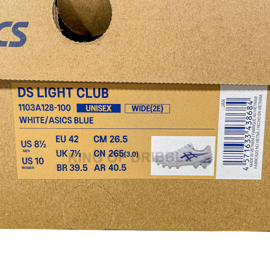 KING OF DRIBBLE Sepatu Bola Asics Ds Light Club 1103A128-100 Original