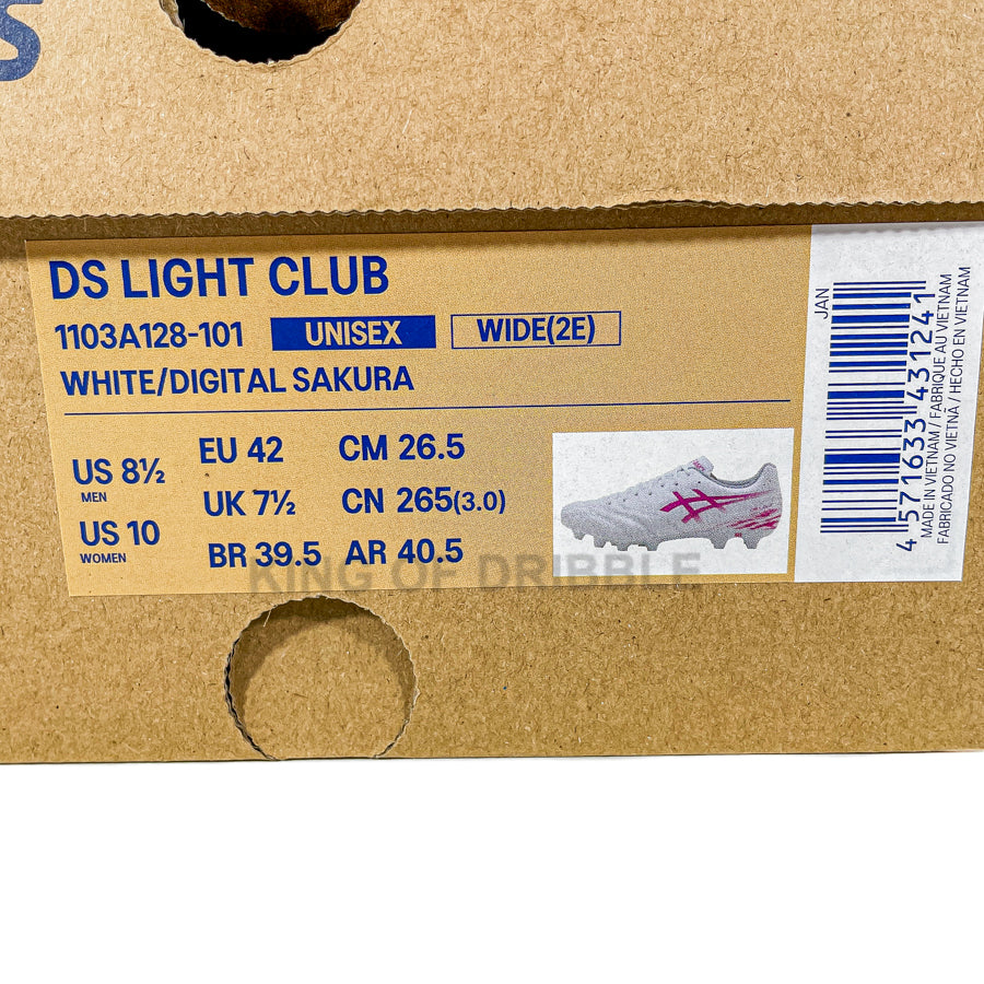 KING OF DRIBBLE Sepatu Bola Asics Ds Light Club 1103A128-101 Original
