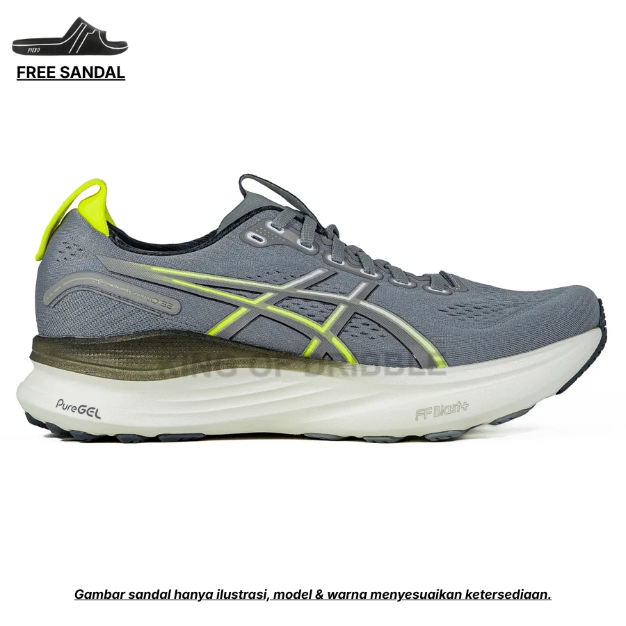 KING OF DRIBBLE Sepatu Running/Lari Asics Gel-Kayano 32 1011C052-021 Original - Gratis Sandal