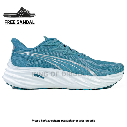 KING OF DRIBBLE Sepatu Running/Lari Puma Velocity Nitro 4 311140-25 Original - Gratis Sandal