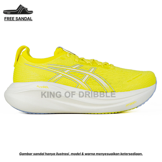 KING OF DRIBBLE Sepatu Running/Lari Asics Gel-Nimbus 27 1011B958-750 Original - Gratis Sandal