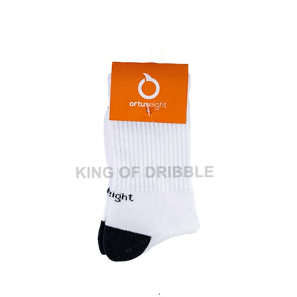 Kaos Kaki Olahraga OrtusEight Rapid Socks L White Black 27030002 Original BNWT