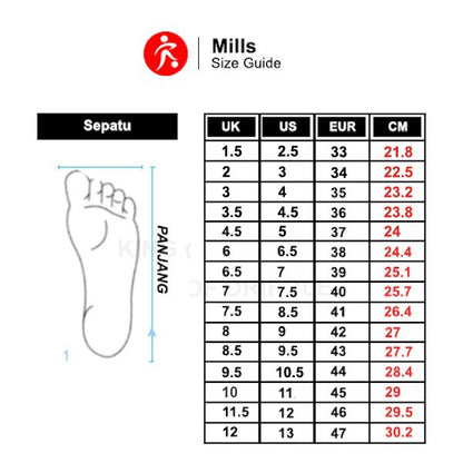 Sepatu Futsal Anak Mills Triton Deisler 1.1 JR IN 9800402 Original BNIB