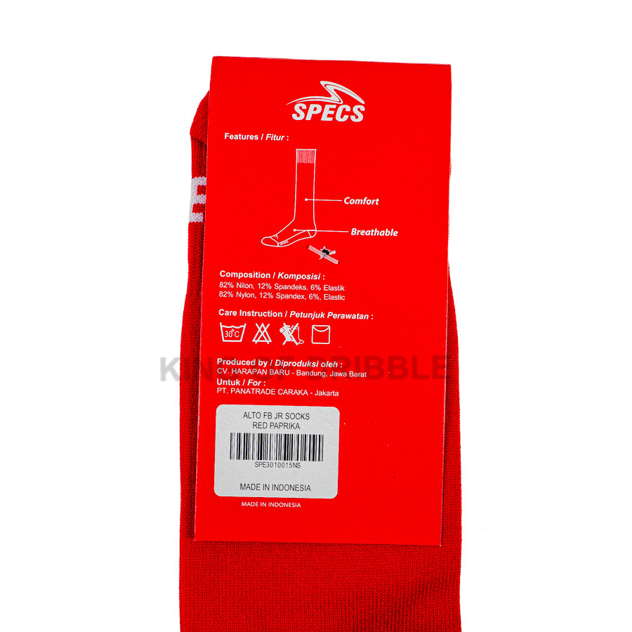KING OF DRIBBLE Kaos Kaki Futsal/Bola Anak Specs Alto FB JR Socks 3010015 Original