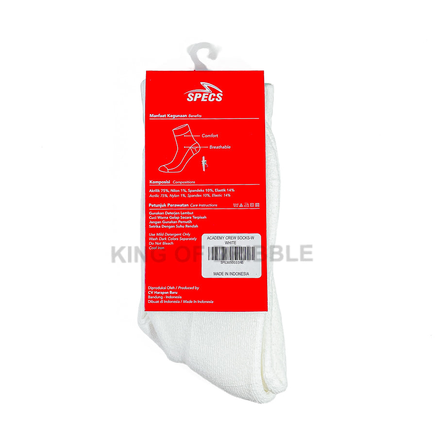 KING OF DRIBBLE Kaos Kaki Specs Academy Crew Socks 3050033 Original