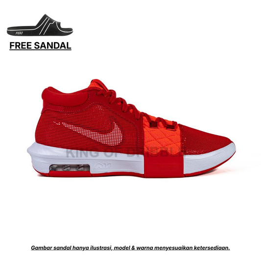 KING OF DRIBBLE Sepatu Basket Nike Lebron Witness VIII EP FB2237-600 Original - Gratis Sandal
