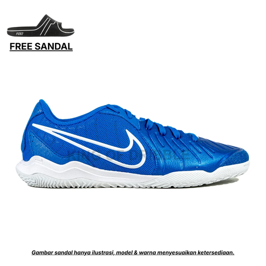 KING OF DRIBBLE Sepatu Futsal Nike Tiempo Legend 10 Academy IC DV4341-400 Original - Gratis Sandal