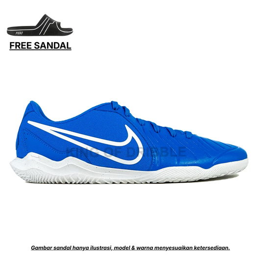 KING OF DRIBBLE Sepatu Futsal Nike Tiempo Legend 10 Club IC DV4343-400 Original - Gratis Sandal