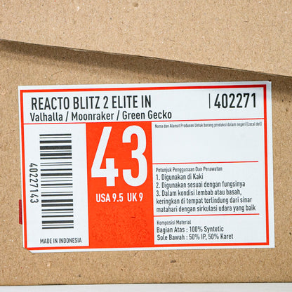 Sepatu Futsal Specs Reacto Blitz 2 Elite IN 402271 Original BNIB