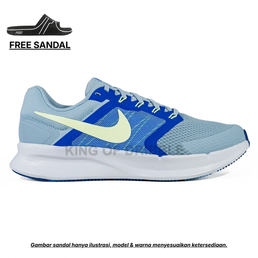KING OF DRIBBLE Sepatu Running/Lari Nike Run Swift 3 DR2695-403 Original - Gratis Sandal
