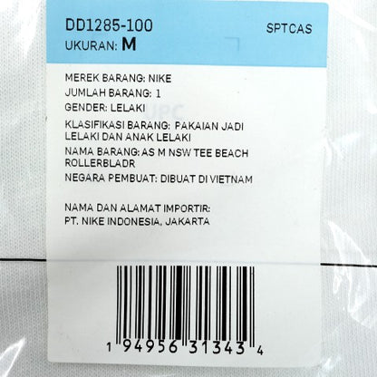 KING OF DRIBBLE Kaos Nike As M Nsw Tee Beach Rollerbladr DD1285-100 Original