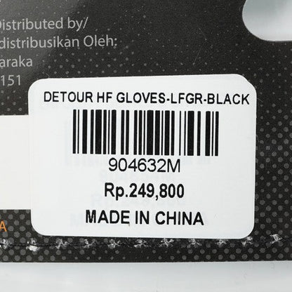 Sarung Tangan Olahraga Detour HF Gloves LFGR Black 904632 Original BNWT