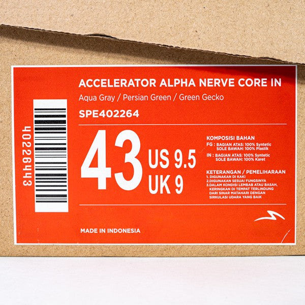 Sepatu Futsal Specs Acc Alpha Nerve Core IN 402264 Original BNIB