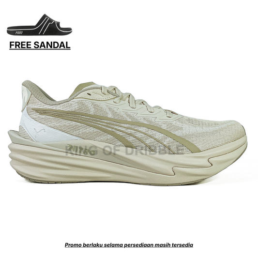 KING OF DRIBBLE Sepatu Running/Lari Puma Deviate Nitro 4 312123-14 Original - Gratis Sandal