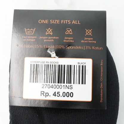 Kaos kaki Ortuseight Hyperfuse RN Socks Black 27040001 Original BNWT