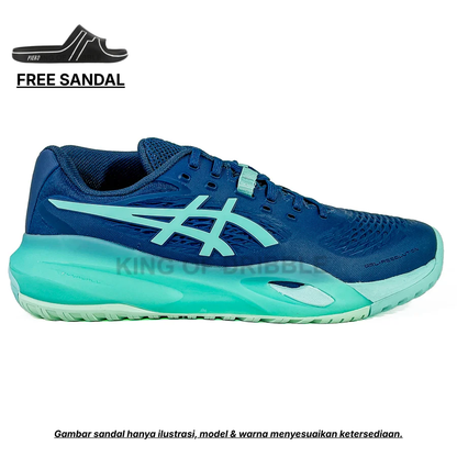 KING OF DRIBBLE Sepatu Tenis Asics Gel-Resolution X 1041A481-404 Original - Gratis Sandal