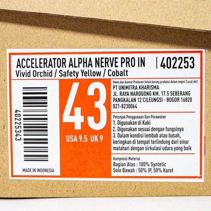 Sepatu Futsal Specs Acc Alpha Nerve Pro IN 402253 Original BNIB