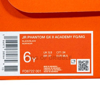 Sepatu Bola Anak Nike JR Phantom GX II Academy FG/MG FD6722-001 Original BNIB