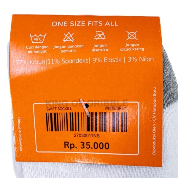 KING OF DRIBBLE Kaos Kaki Ortuseight Swift Socks L 27030011 Original