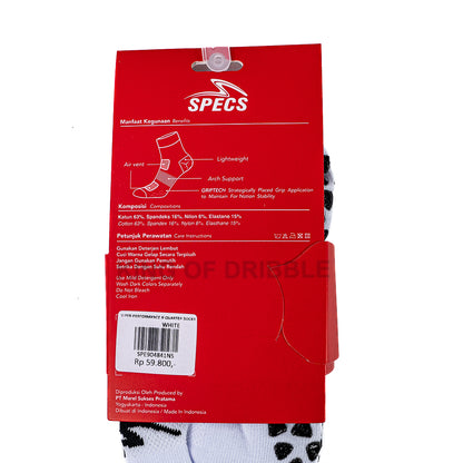 KING OF DRIBBLE Kaos Kaki Specs Viper Performance II Quarter Socks 904841 Original