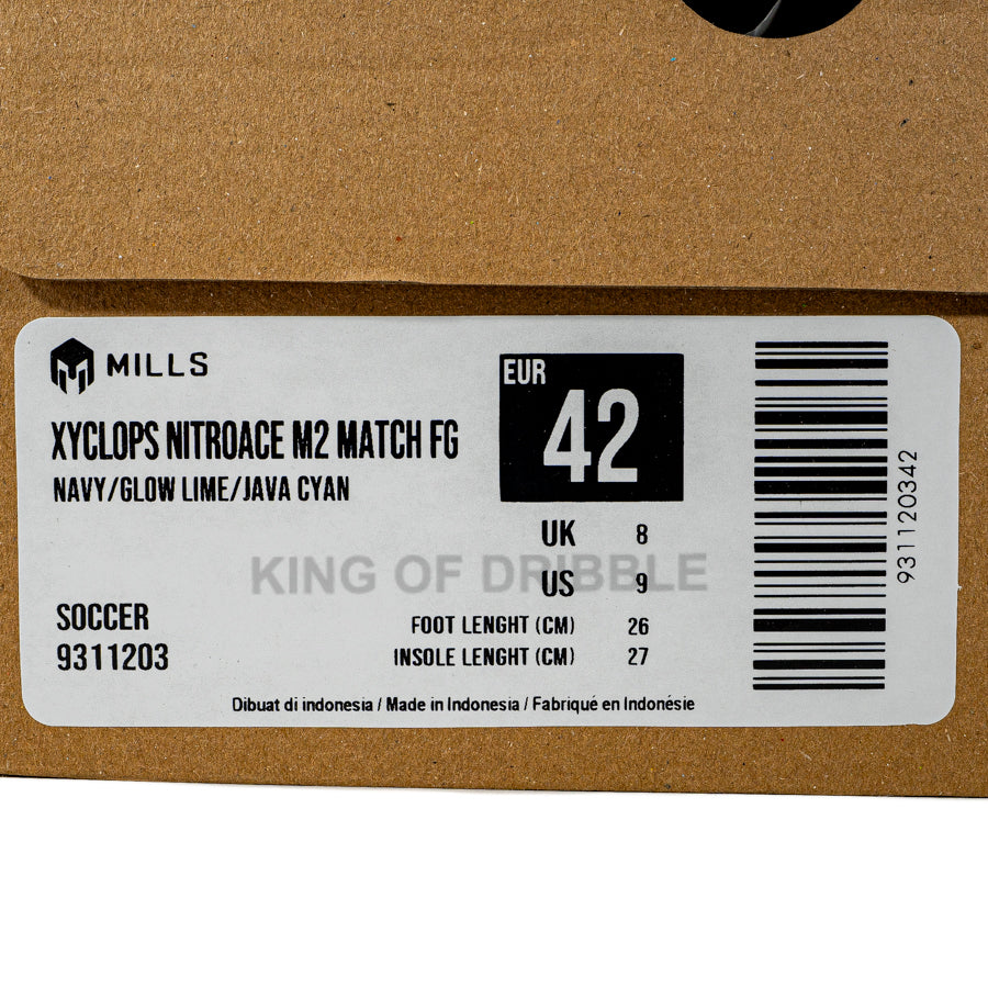 KING OF DRIBBLE Sepatu Bola Mills Xyclops Nitroace M2 Match FG 9311203 Original
