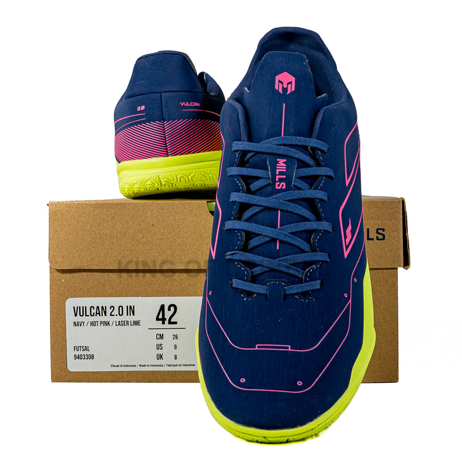 KING OF DRIBBLE Sepatu Futsal Mills Vulcan 2.0 IN 9403308 Original