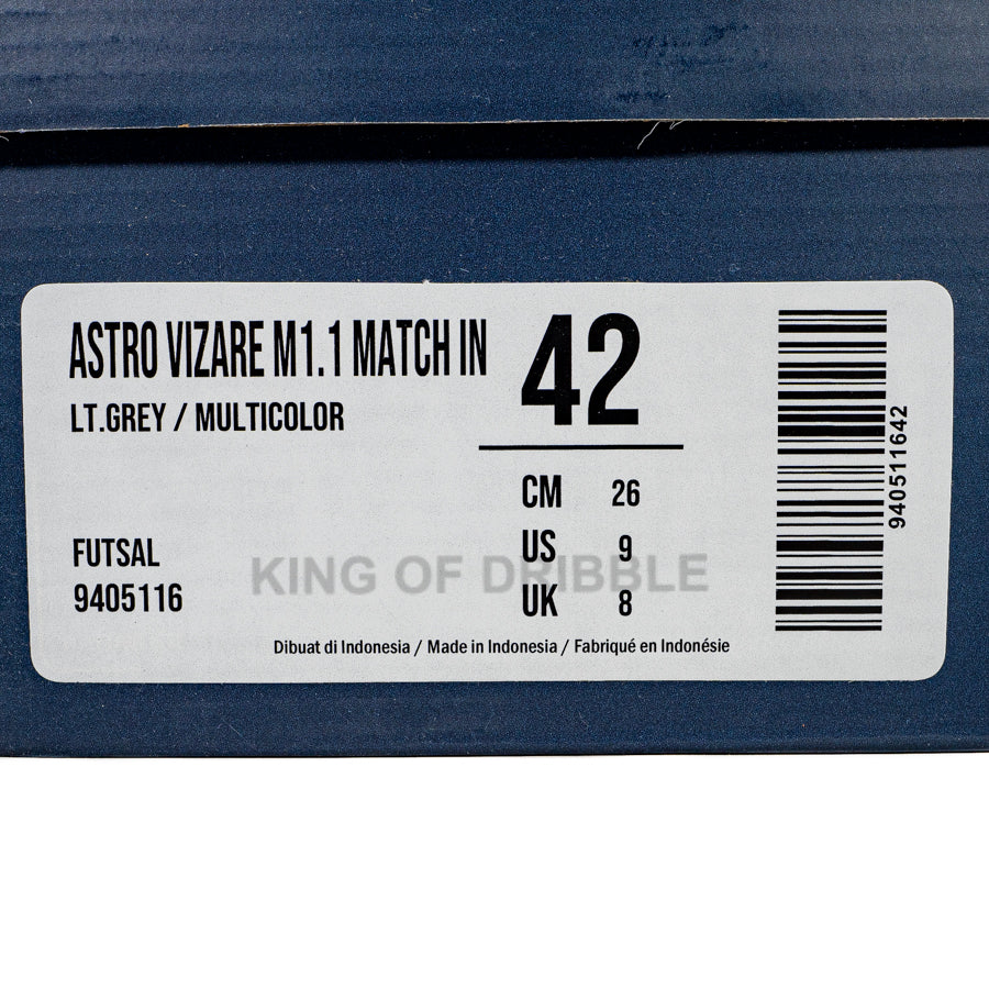 KING OF DRIBBLE Sepatu Futsal Mills Astro Vizare M1.1 Match IN 9405116 Original