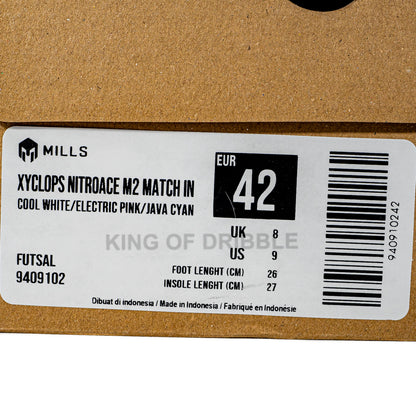 KING OF DRIBBLE Sepatu Futsal Mills Xyclops Nitroace M2 Match IN 9409102 Original