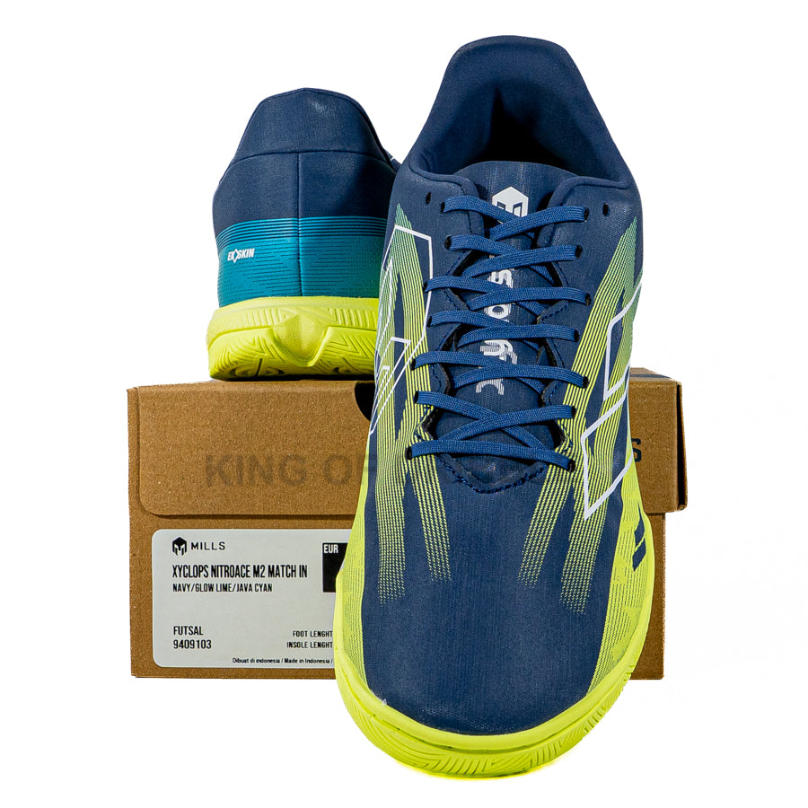 KING OF DRIBBLE Sepatu Futsal Mills Xyclops Nitroace M2 Match IN 9409103 Original