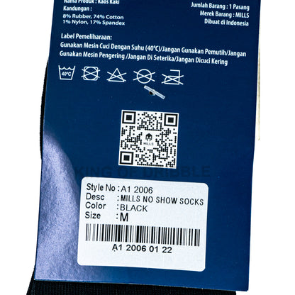 KING OF DRIBBLE Kaos Kaki Olahraga Mills No Show Socks A1 2006 Original