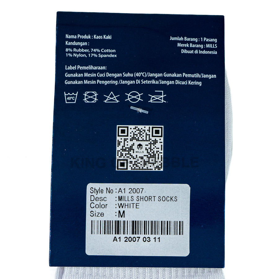 KING OF DRIBBLE Kaos Kaki Mills Short Socks A1 2007 Original