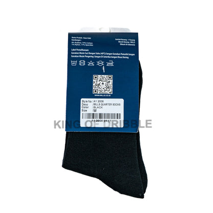 KING OF DRIBBLE Kaos Kaki Olahraga Mills Quarter Socks A1 2008 Original