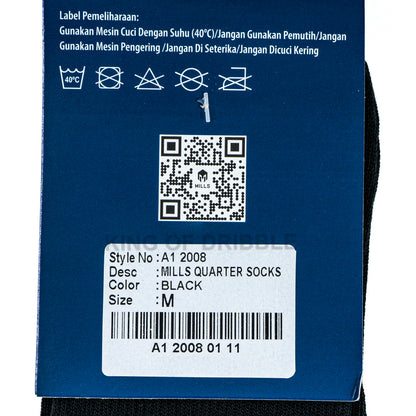 KING OF DRIBBLE Kaos Kaki Olahraga Mills Quarter Socks A1 2008 Original