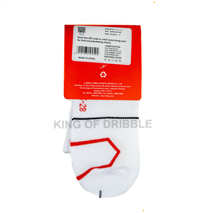 KING OF DRIBBLE Kaos Kaki Badminton/Bulu Tangkis Li-Ning Mid Cut