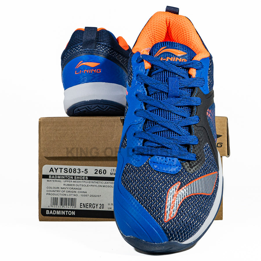 KING OF DRIBBLE Sepatu Badminton/Bulu Tangkis Li-ning Energy 20 AYTS083-5 Original